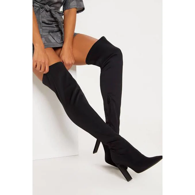 Starchy Suade Knee Boots - Image 2