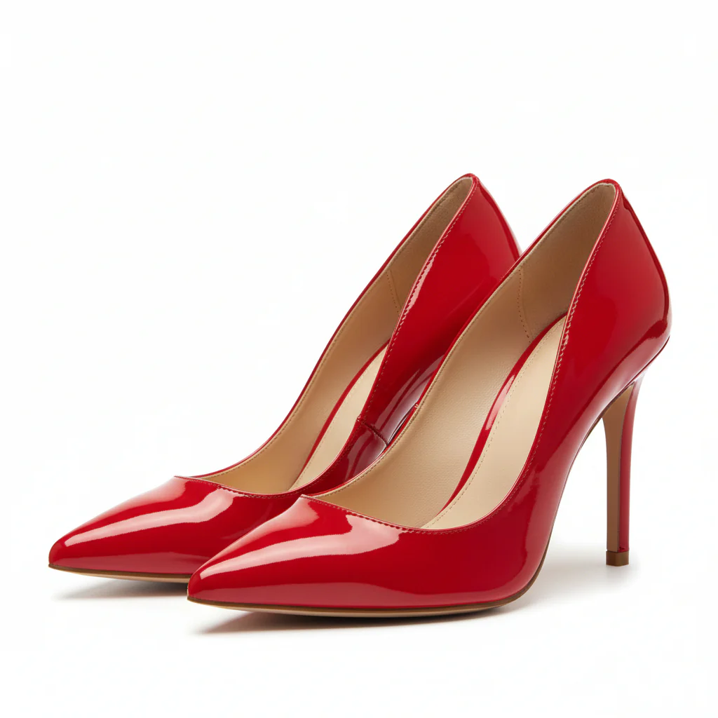 Stiletto High Heel Pumps Pointed Toe Slip On Dress Shoes - Image 2
