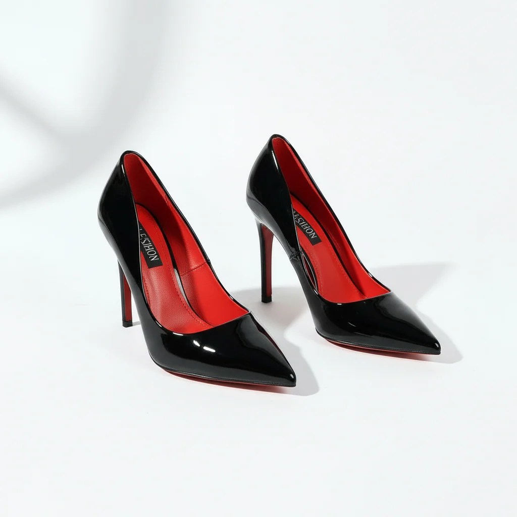 Stiletto High Heel Pumps Pointed Toe Slip On Dress Shoes - Image 3