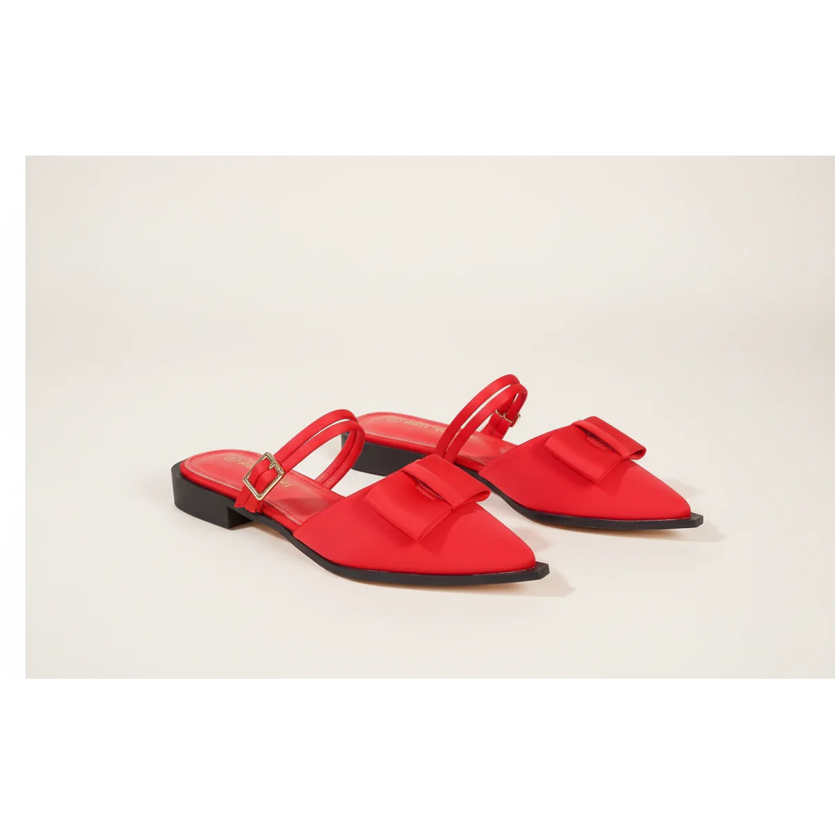 Stiletto Short Heel With Bow Poited Shoe - Image 4