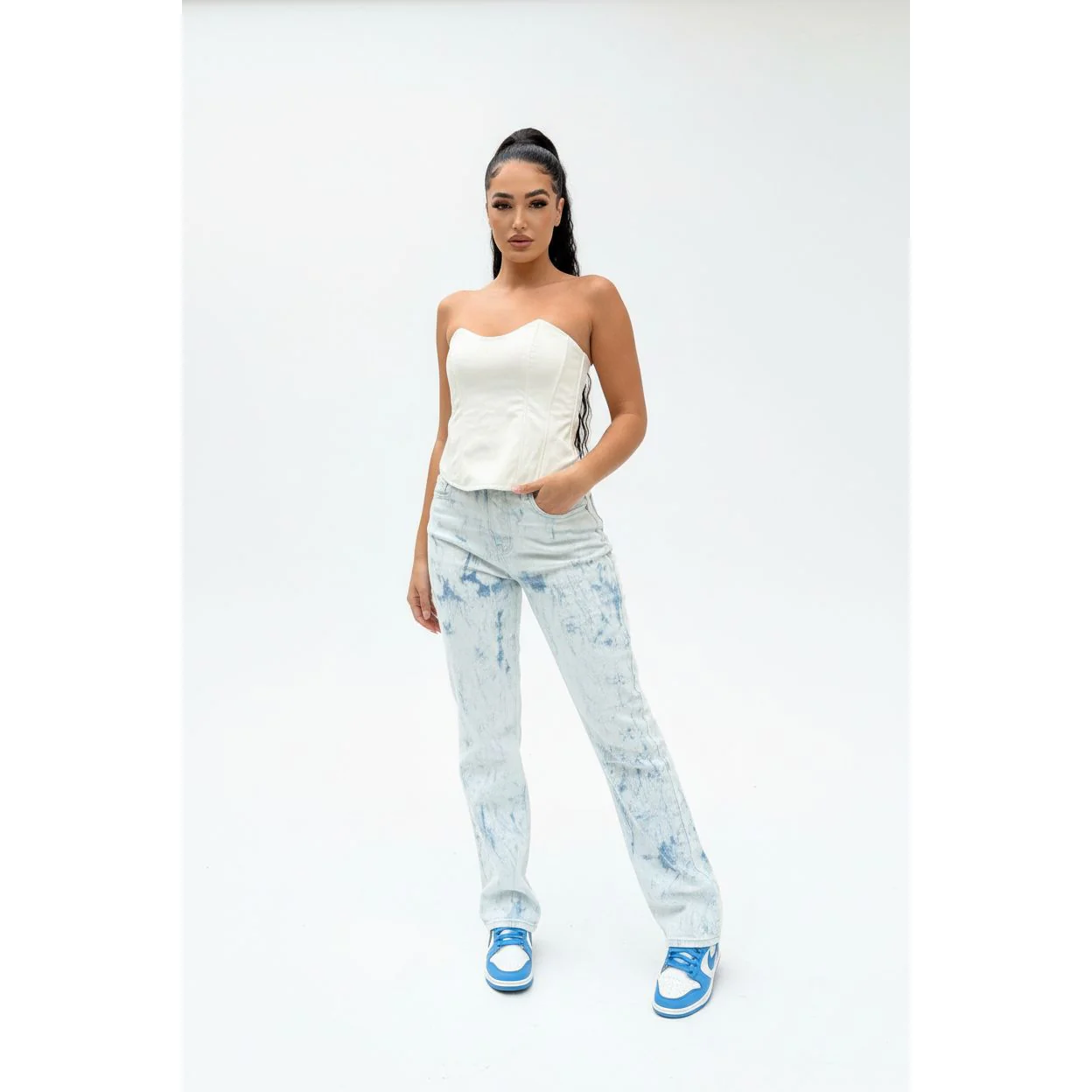 Straight Leg Boyfriend Jeans - Image 2