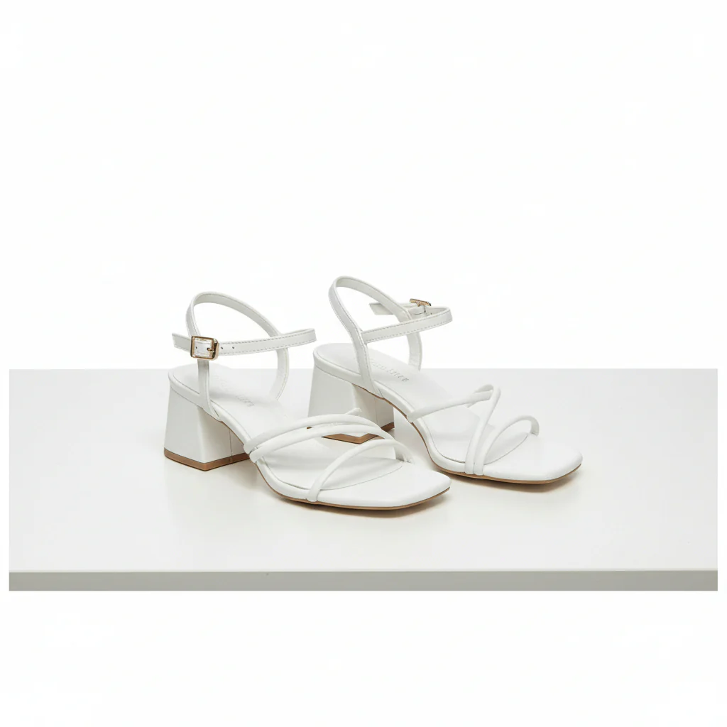 Women Minimalist Chunky Heeled Mule Sandals - Image 2