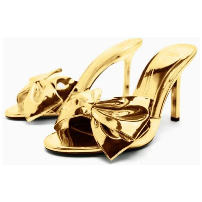 Slippers Sexy Design Butterfly-knot Thin High Heels