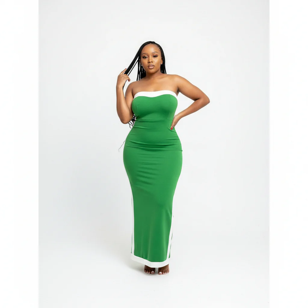 Strapless Bodycon Dress - Image 3