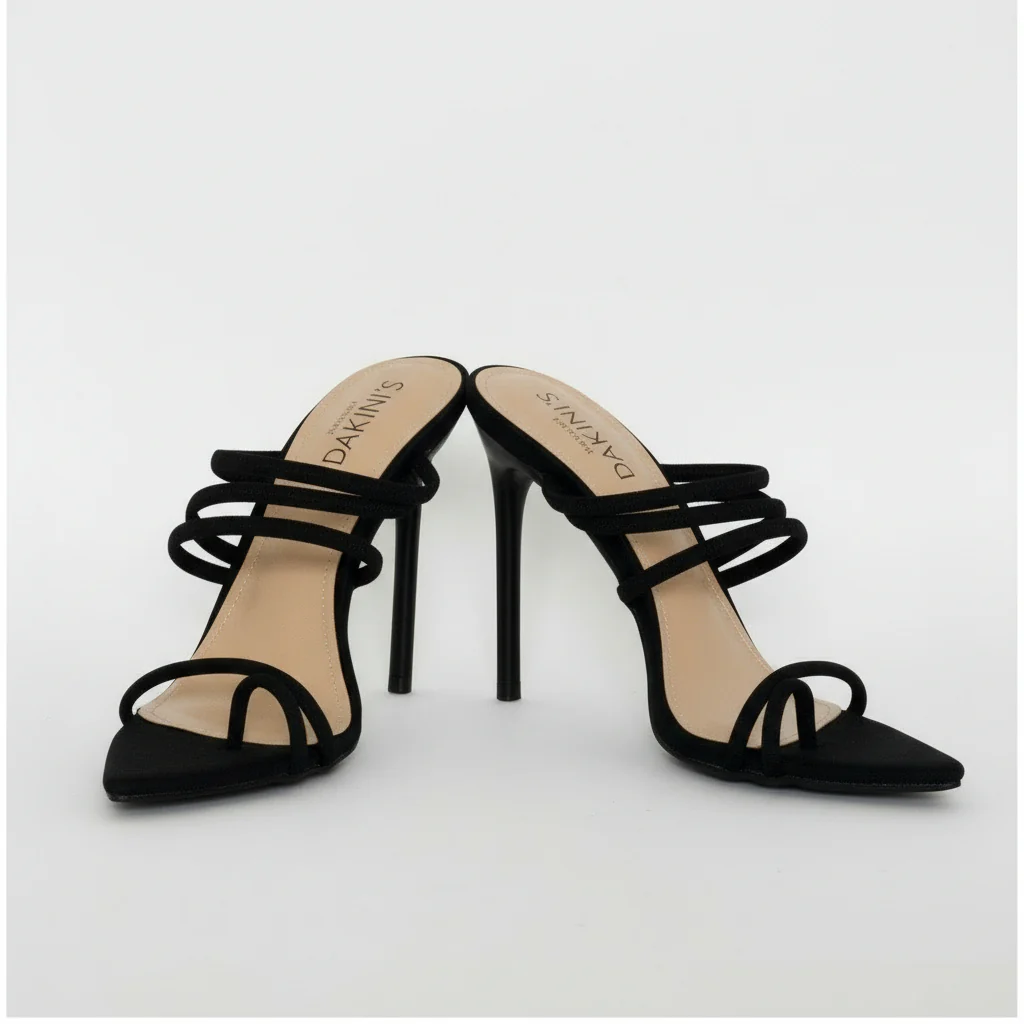 Strappy Stiletto Mules - Image 2