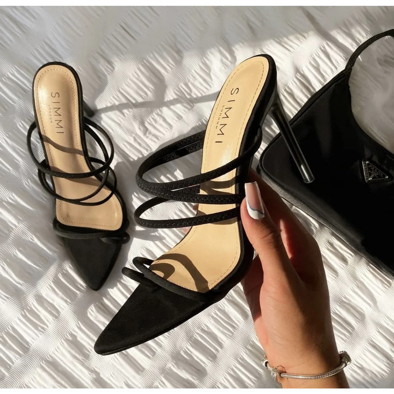 Strappy Stiletto Mules - Image 7