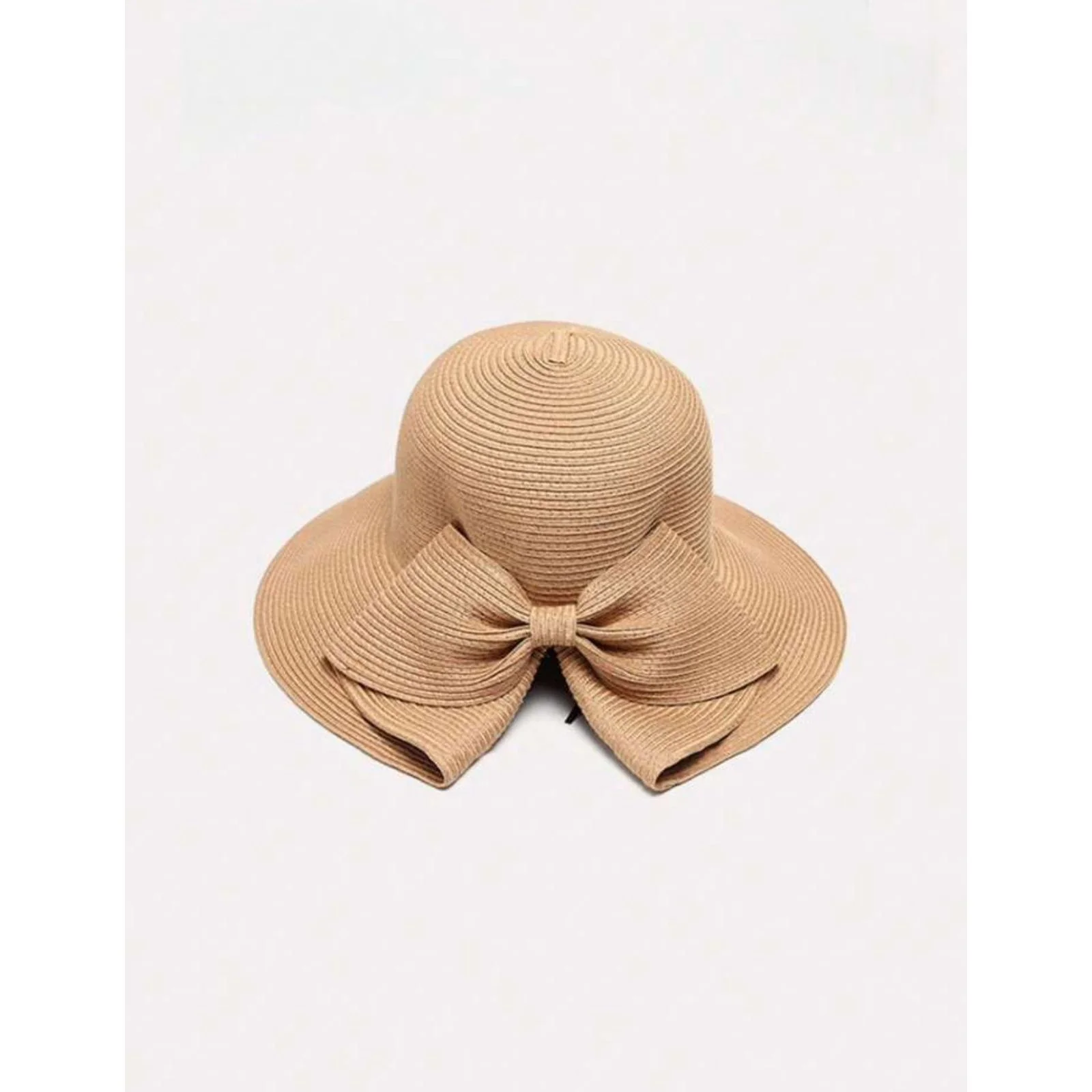Straw Hat With Bowknot & Wide Brim Hat - Image 5