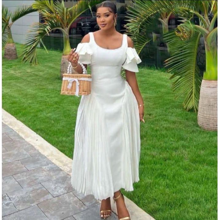 Streetwear Fashion Long Solid Dress - Image 3