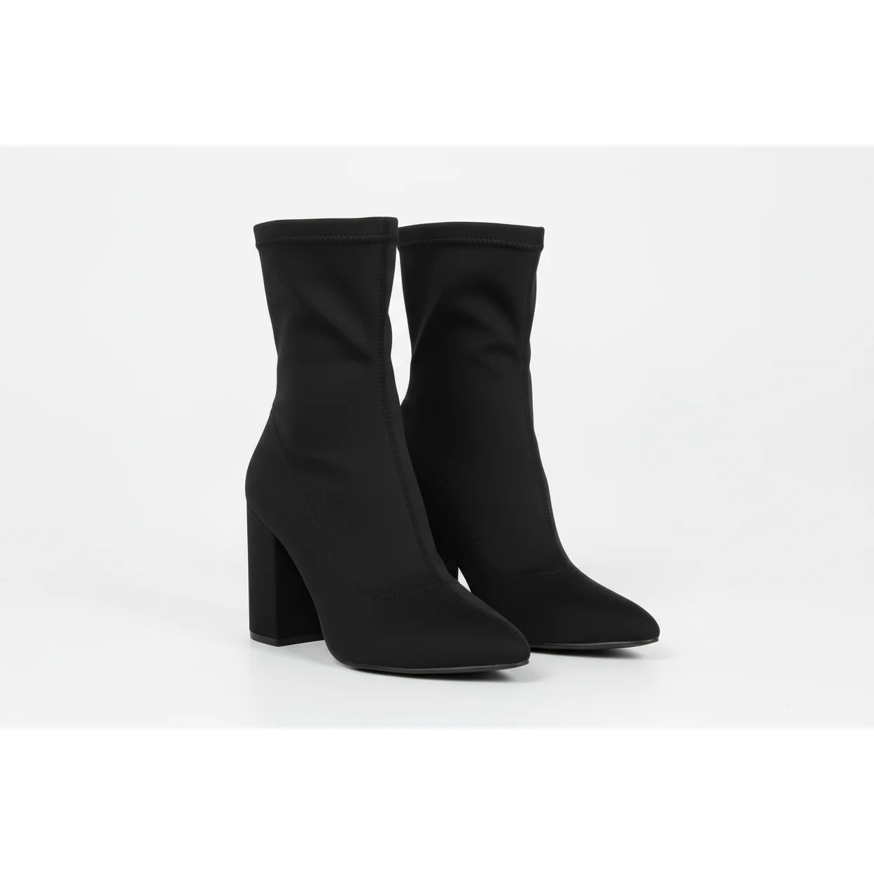 Stretch Fabric  Ankle Boots - Image 2