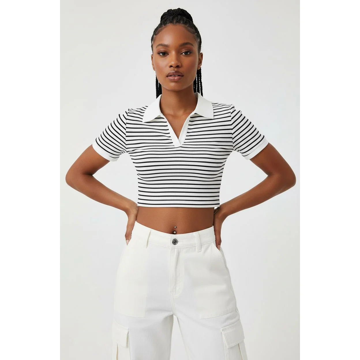 Striped Crop Top