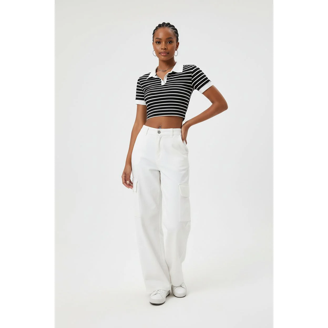 Striped Crop Top - Image 2