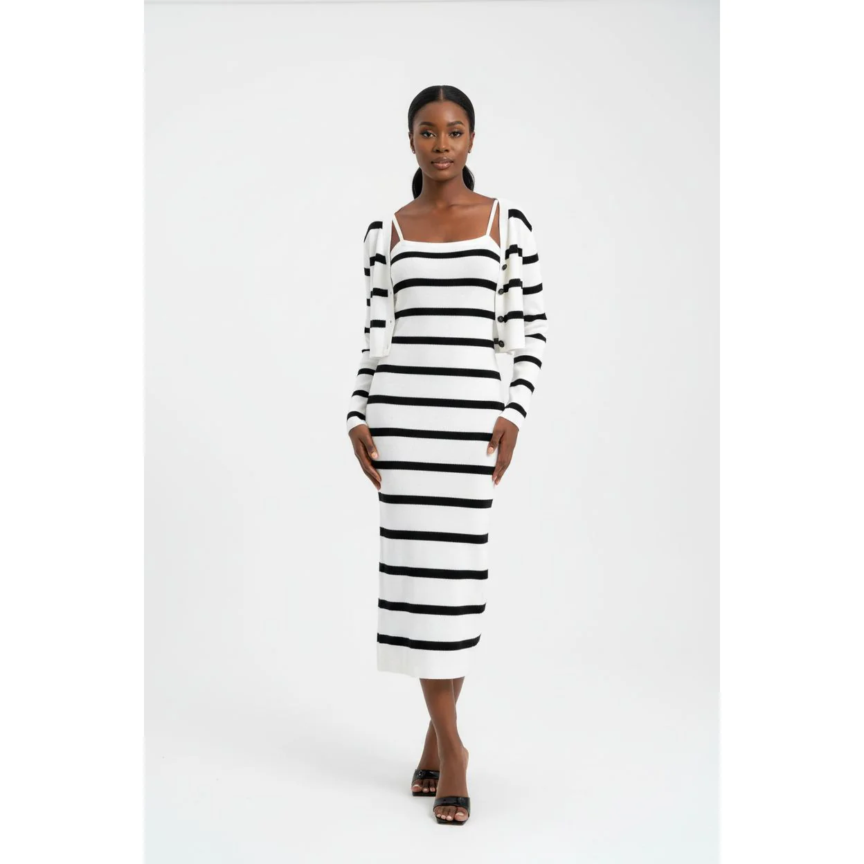 Striped Knitted 2 Piece Set - Image 2