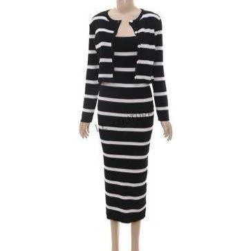 Striped Knitted 2 Piece Set - Image 7