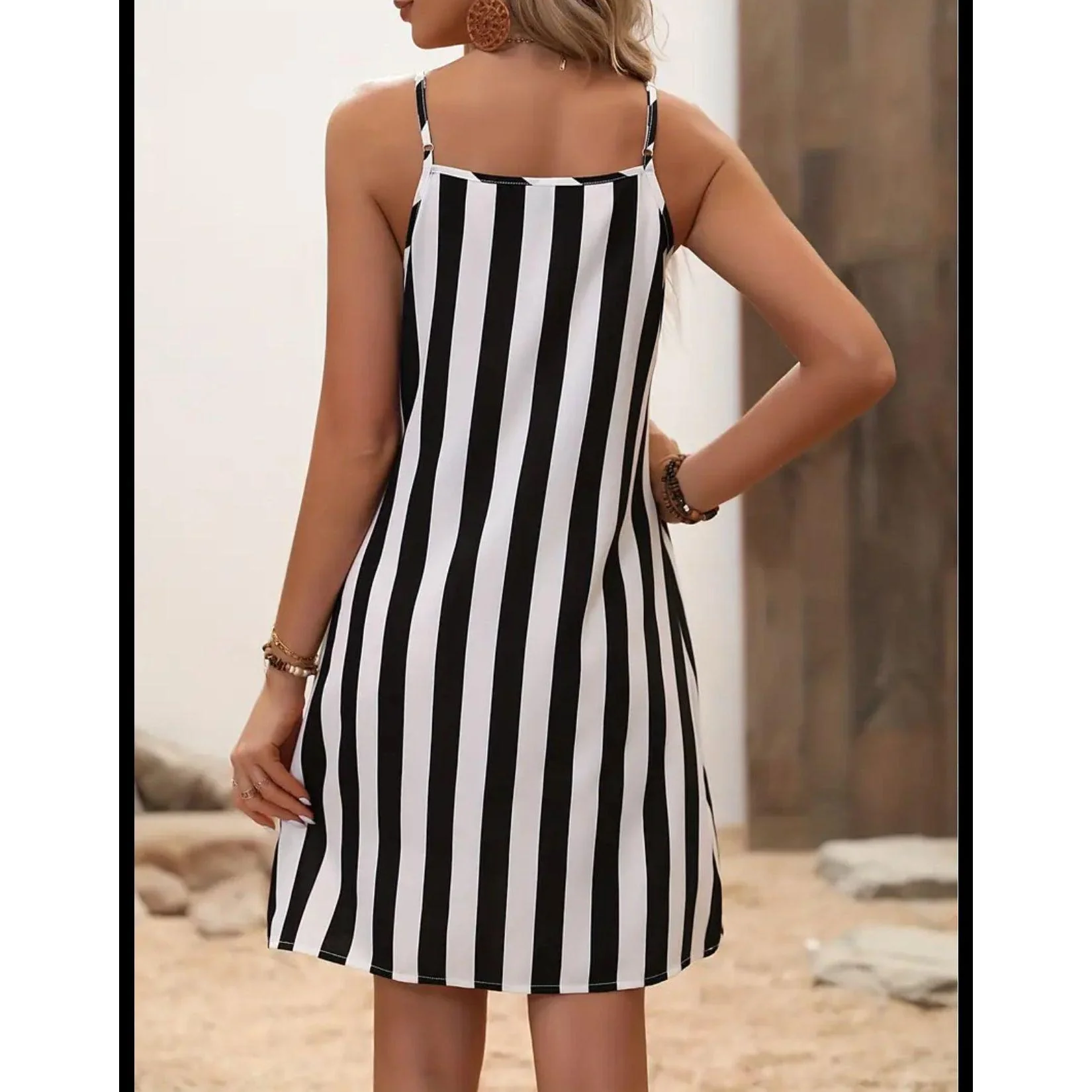 Striped Mini Dress - Image 2