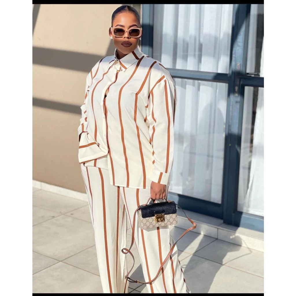 Striped Pants & Shirt Set