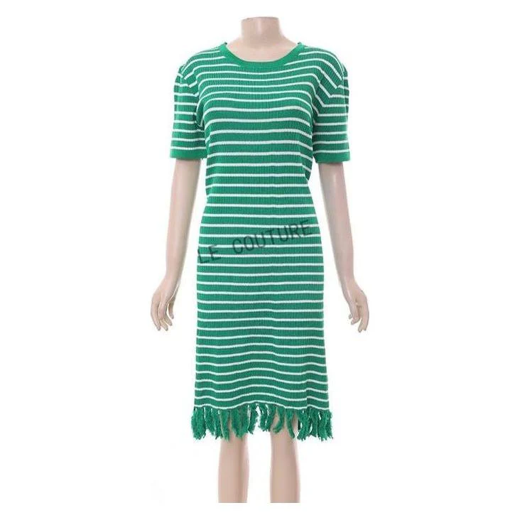 Striped Short Sleeve Dress - Image 5