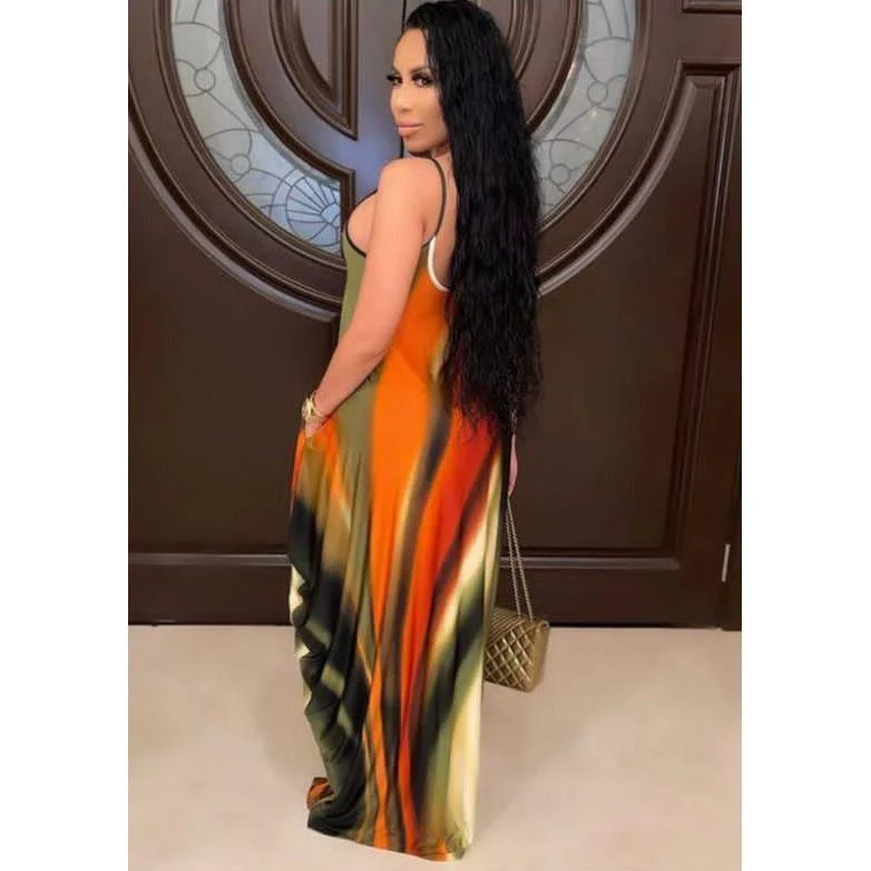 Striped Sleeveless Maxi Dress - Image 5