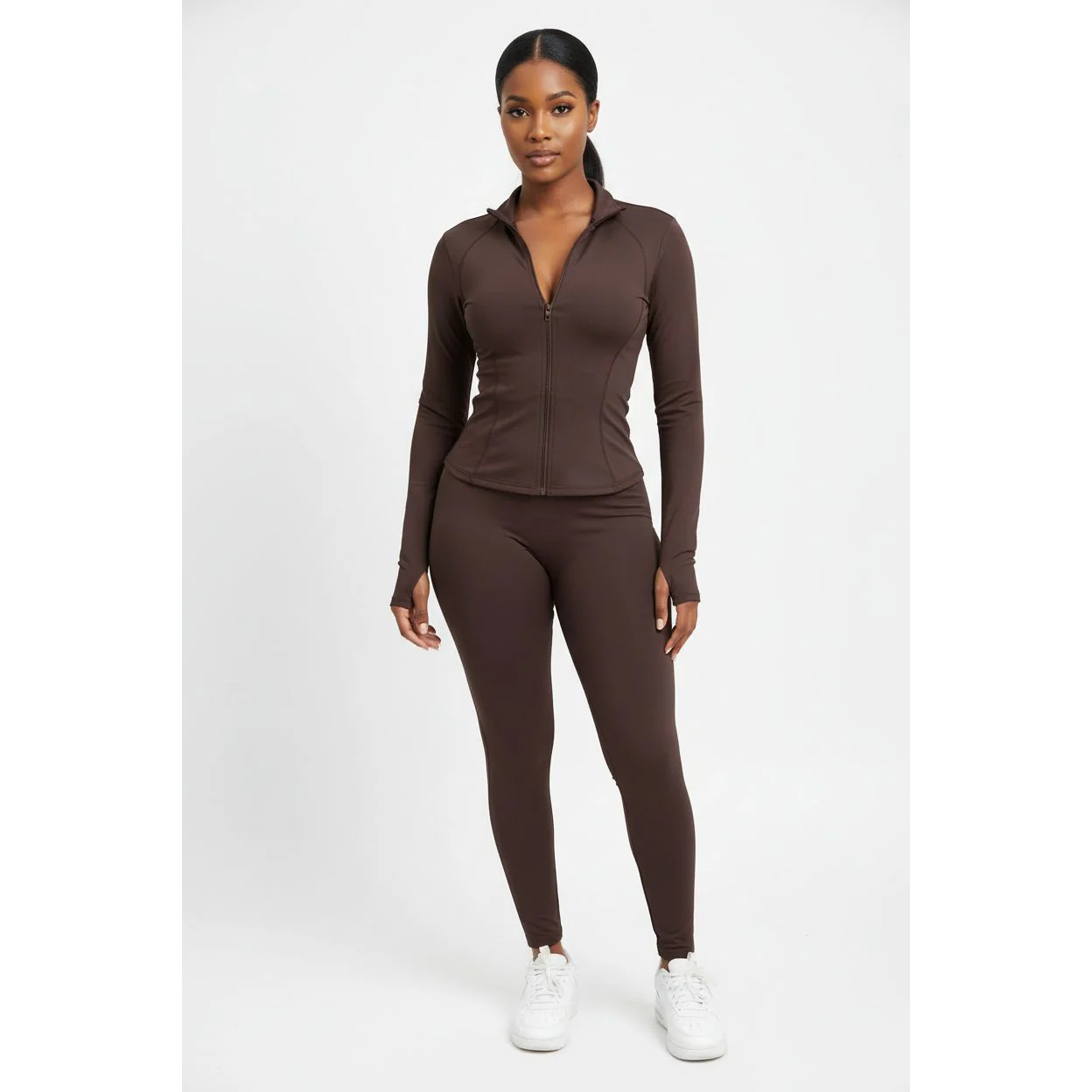 Tight Fashionable Bodycon Tracksuit 2 Piece Set - Image 4