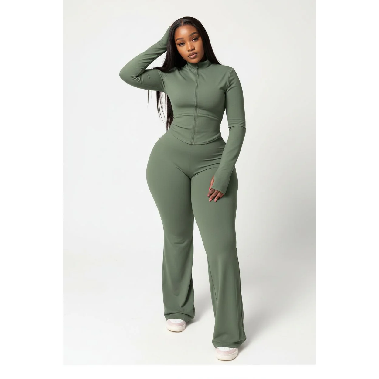 Stylish Bodycon Tracksuit 2 Piece Set