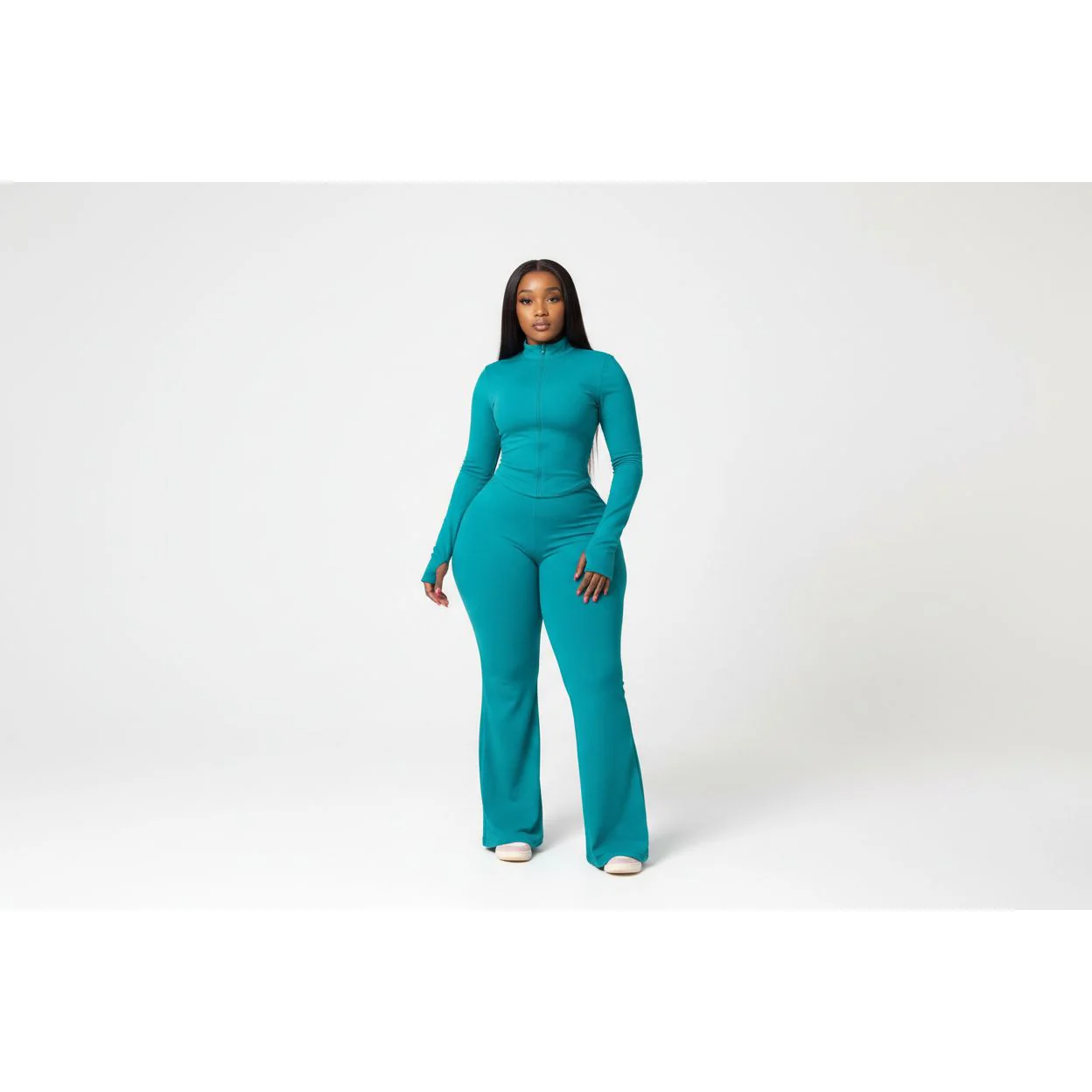 Stylish Bodycon Tracksuit 2 Piece Set - Image 3