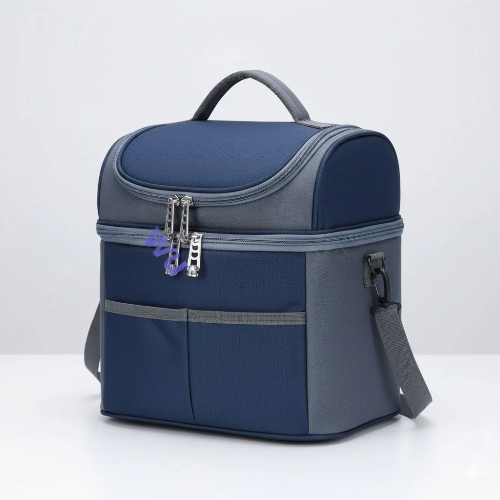 Stylish Handle Thermal Insulated And Cooler Lunch Bag - Image 3