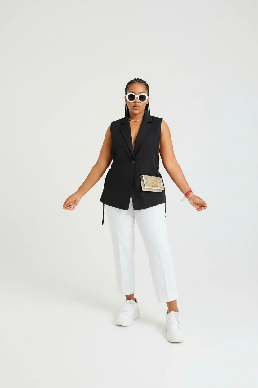 Stylish Women's Sleeveless coat - Image 3