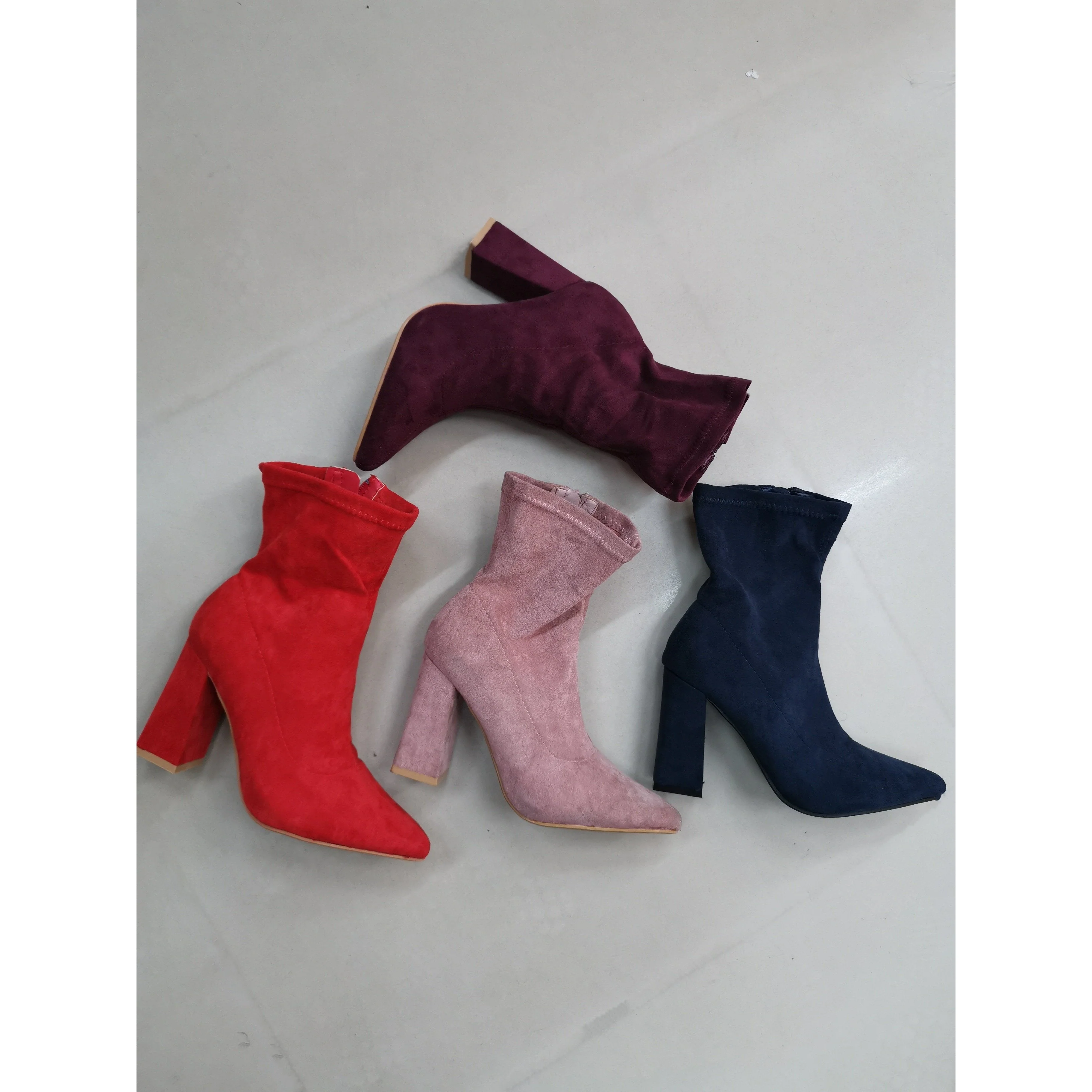 Suede Chanky Ankle Boots - Image 11