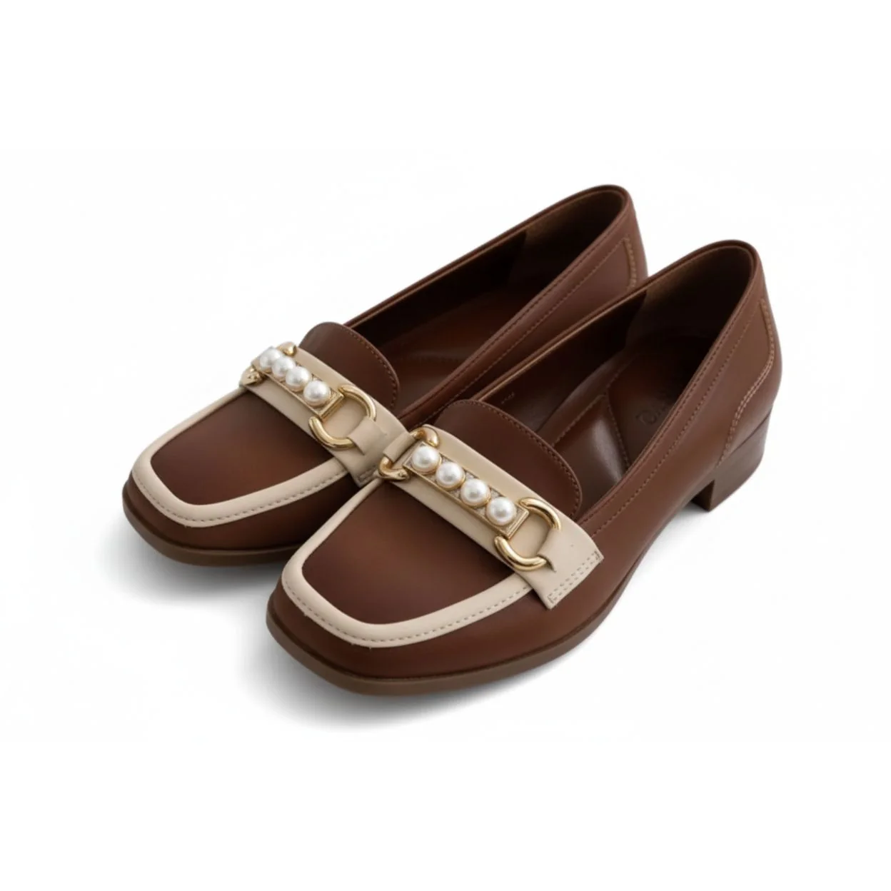 Suede/Leather Fashion Loafers - Image 3