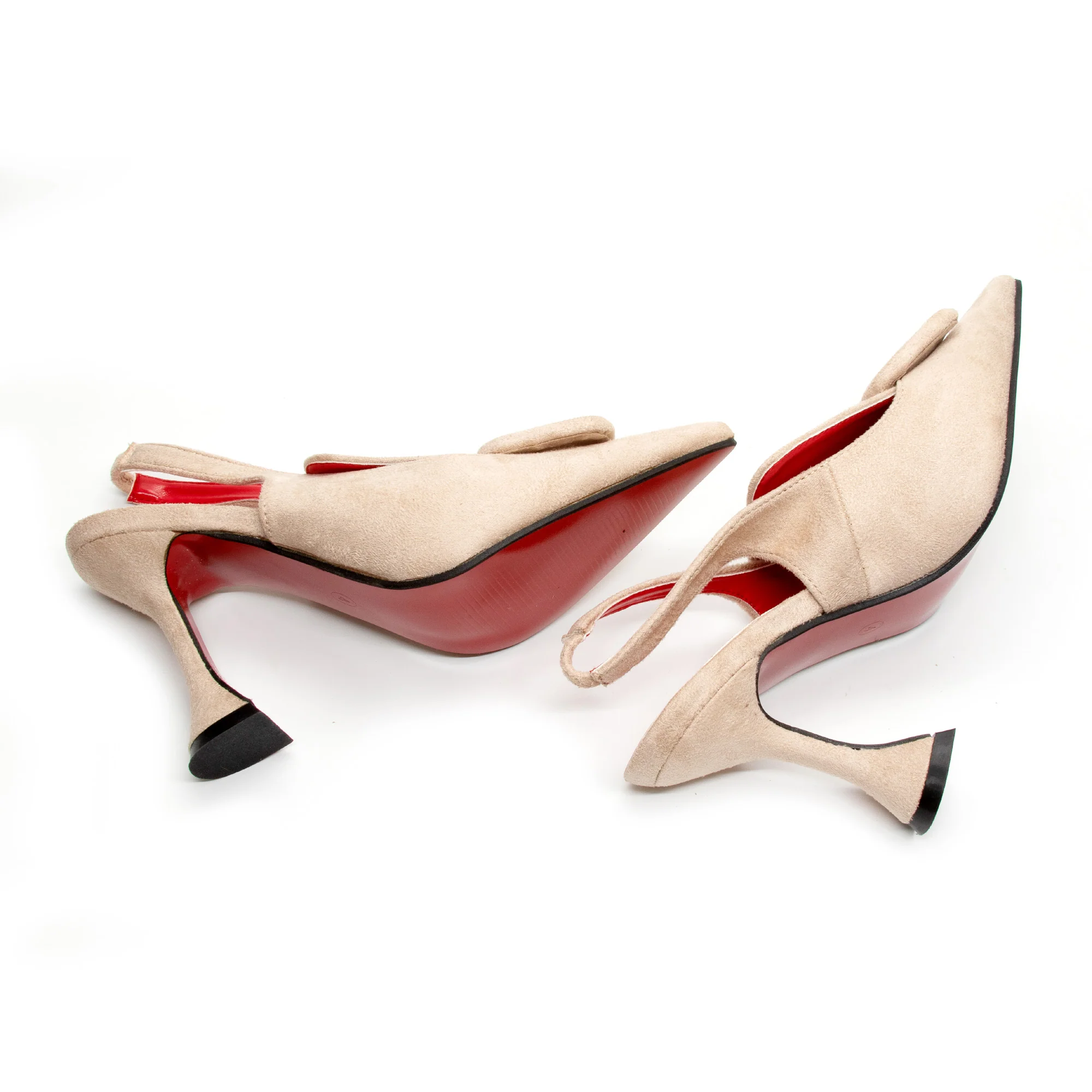 Suede Stiletto Shoes - Image 10