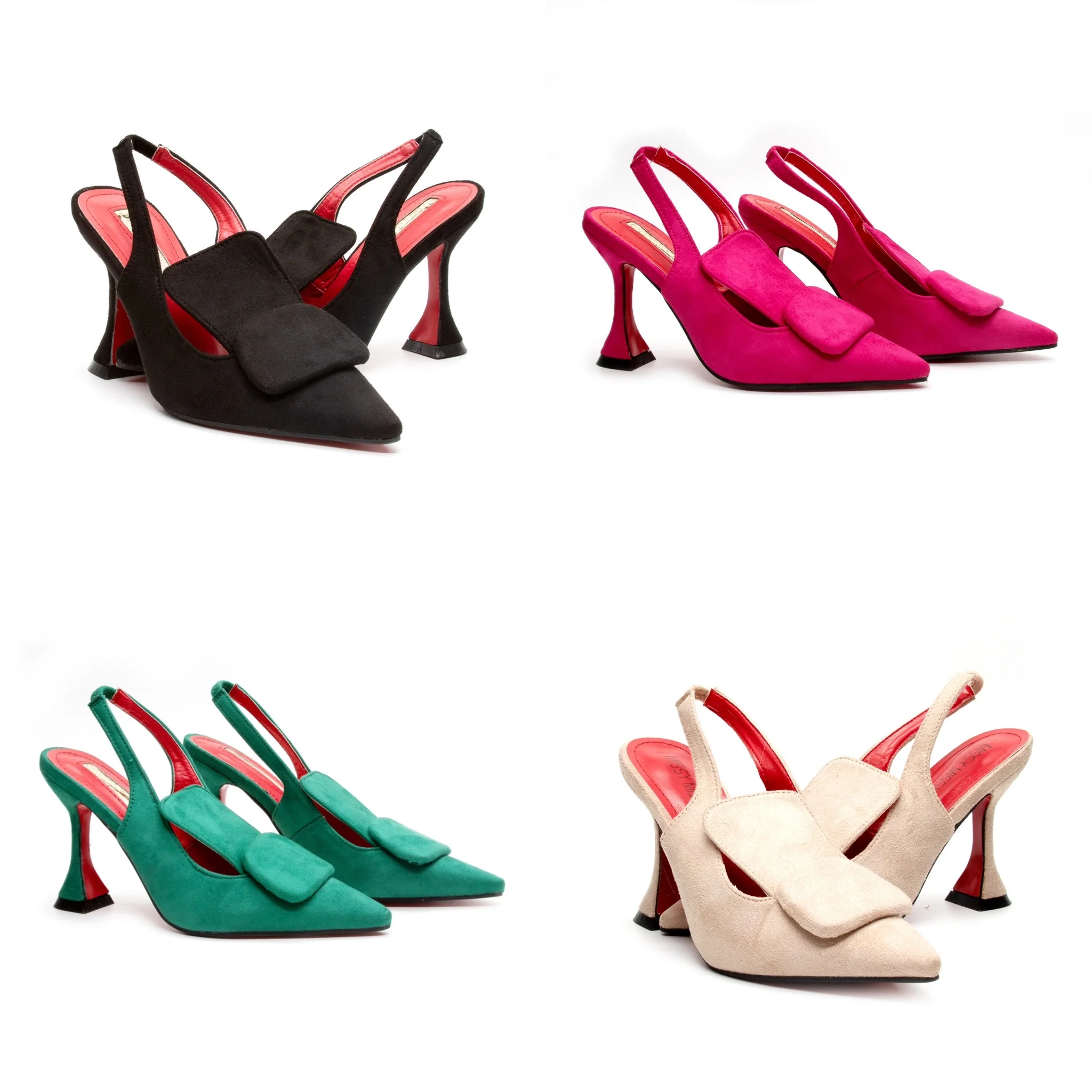 Suede Stiletto Shoes - Image 23