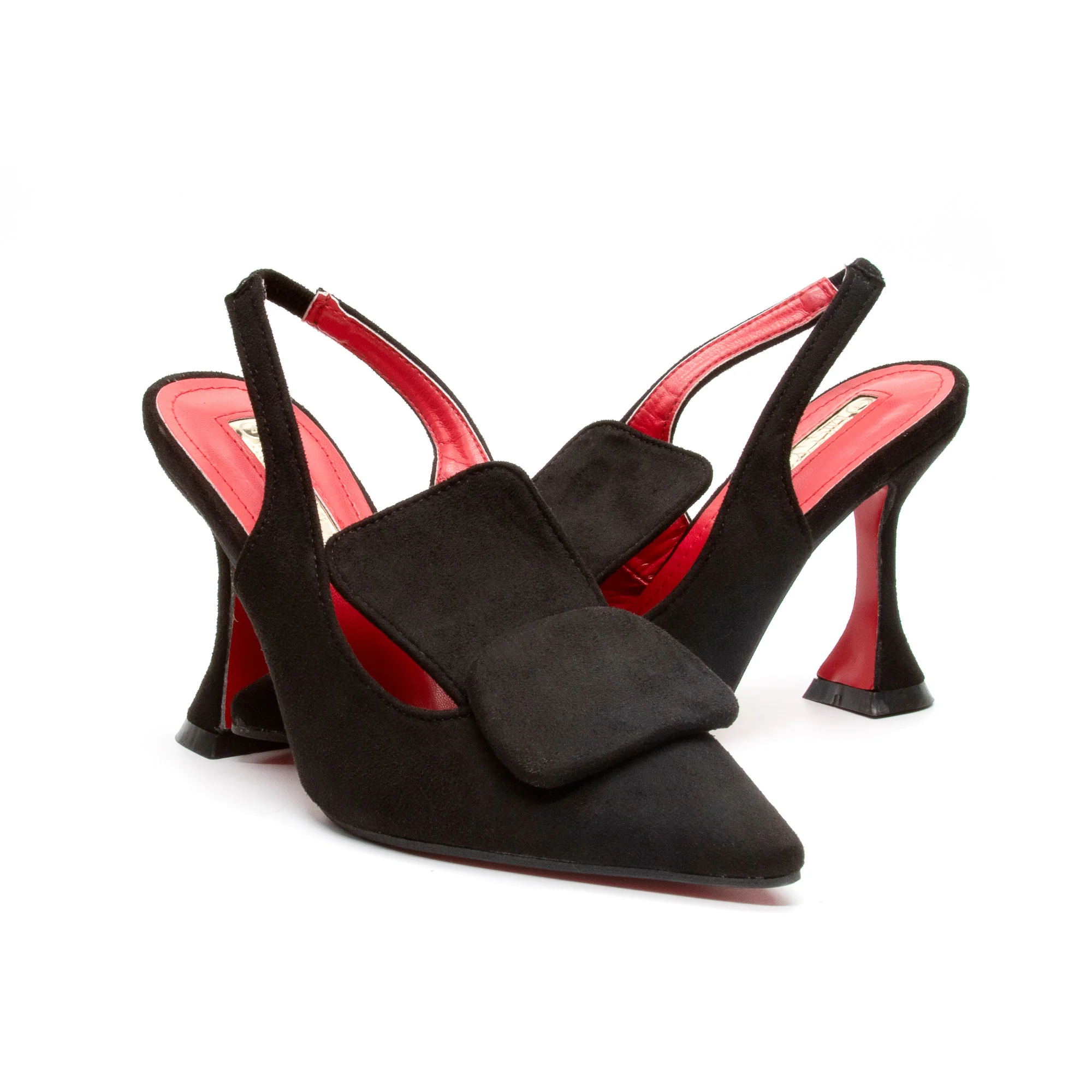 Suede Stiletto Shoes - Image 4