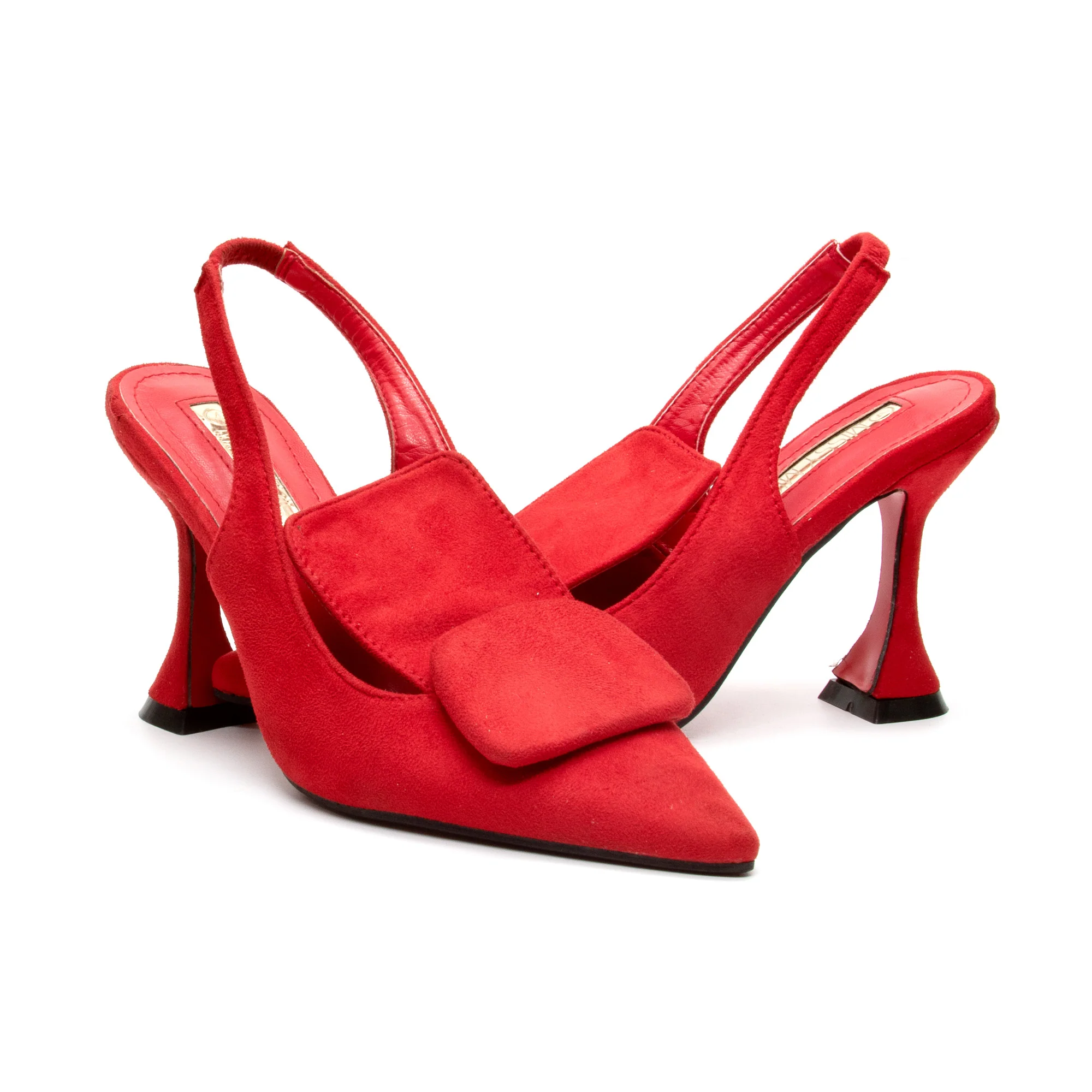 Suede Stiletto Shoes - Image 5