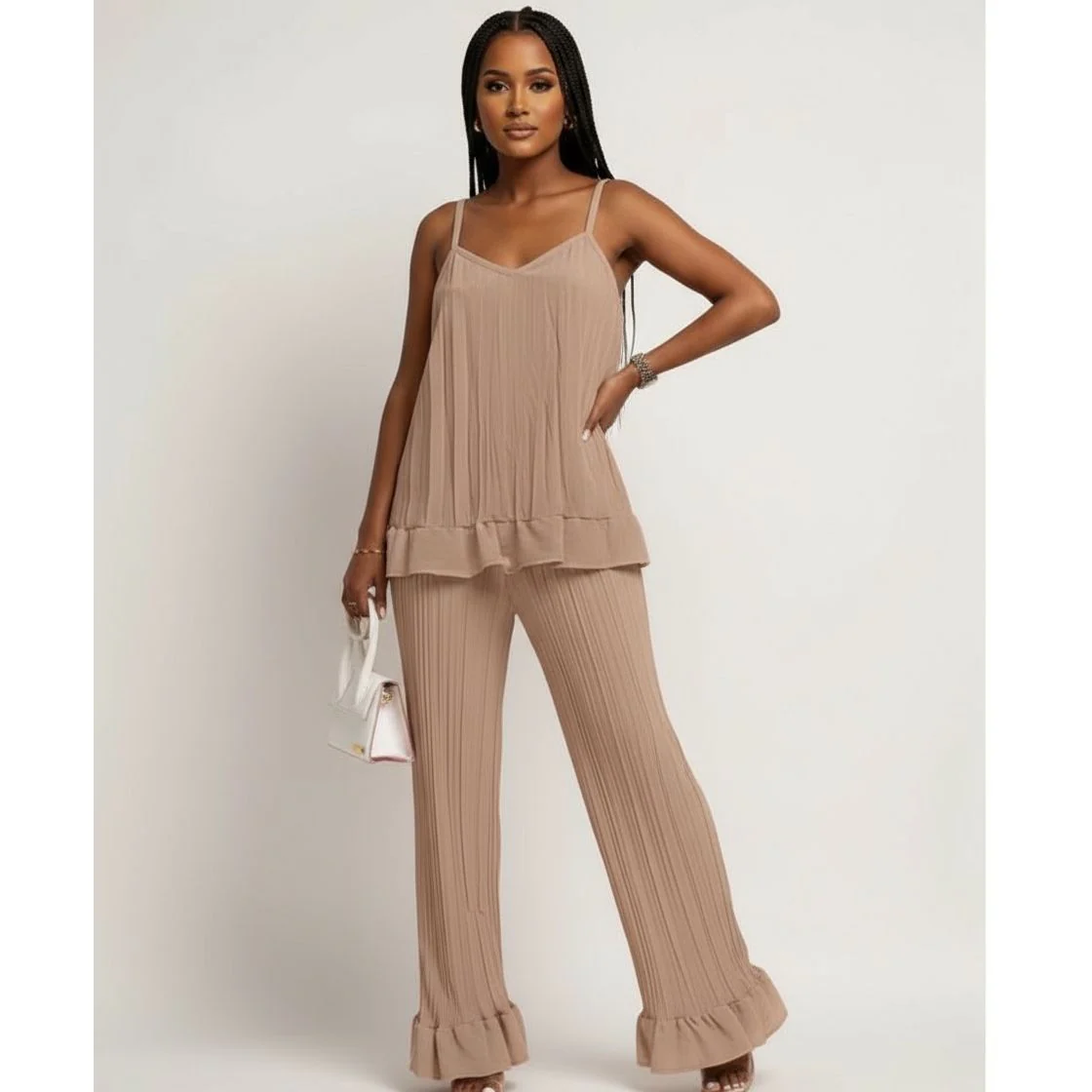 Summer 2 Piece Outfits Knit Lounge Sets