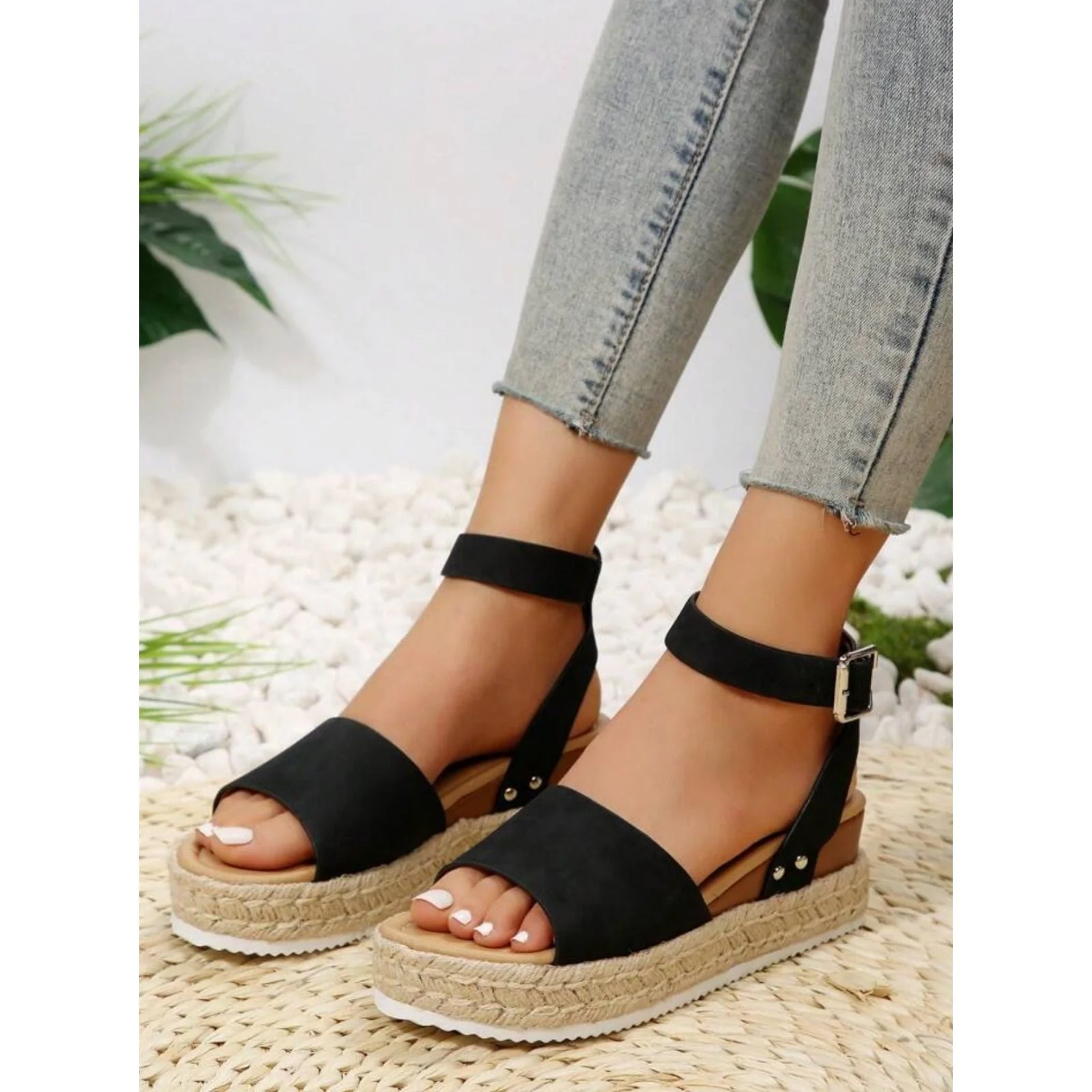 Summer Beach Platform Heel Sandals Open Toe Shoe. - Image 4