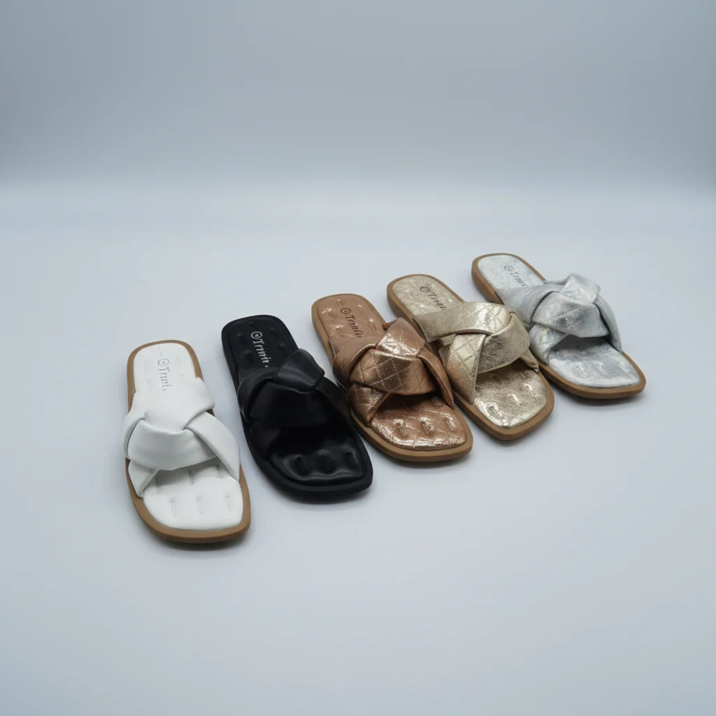 summer flat bottom lazy sandals - Image 4