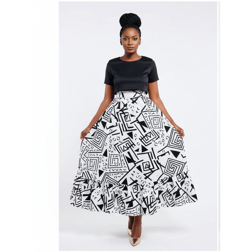 Summer High Waist Long Midi Skirts Set. - Image 2