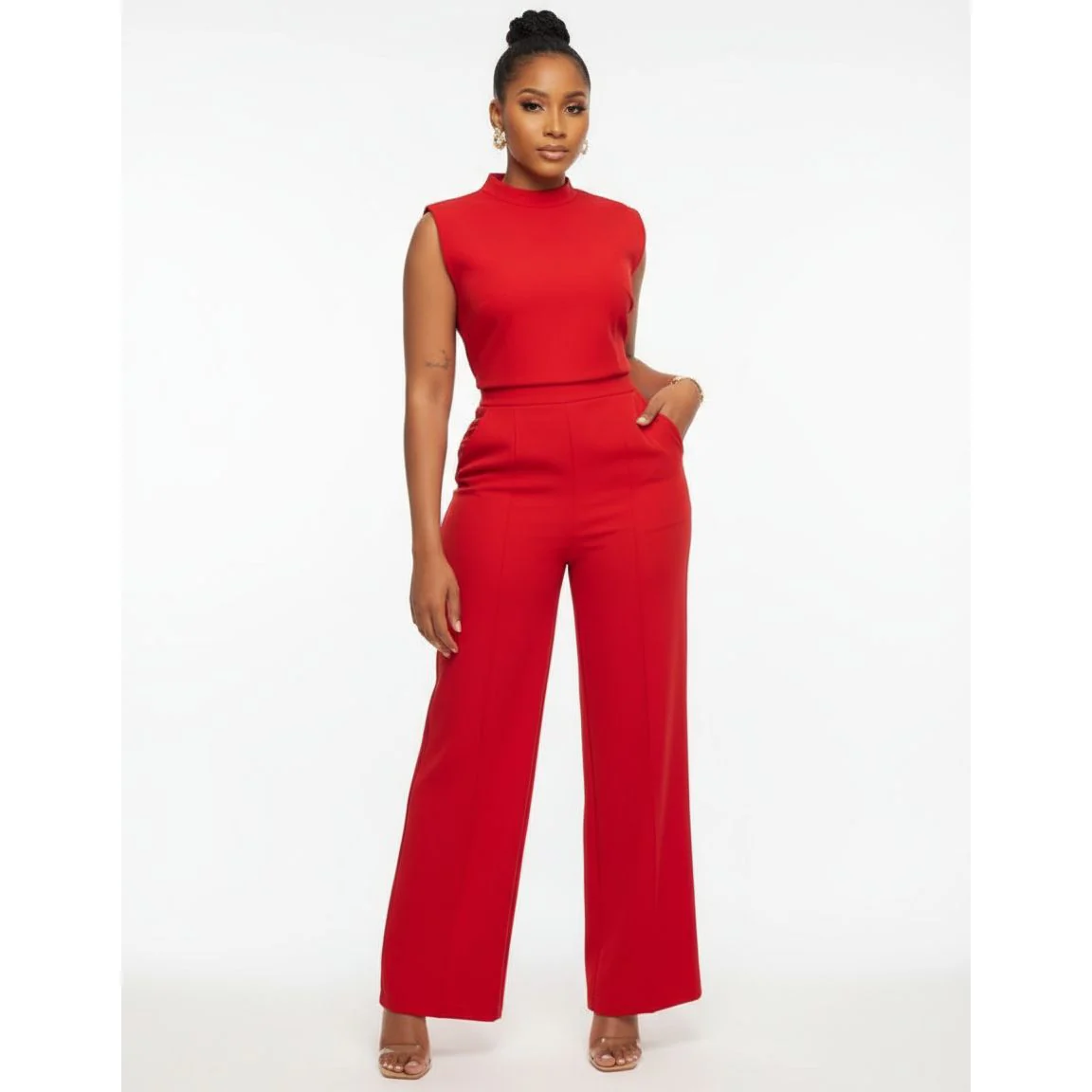Summer Sleeveless Tank Top and Trousers Tracksuit Set