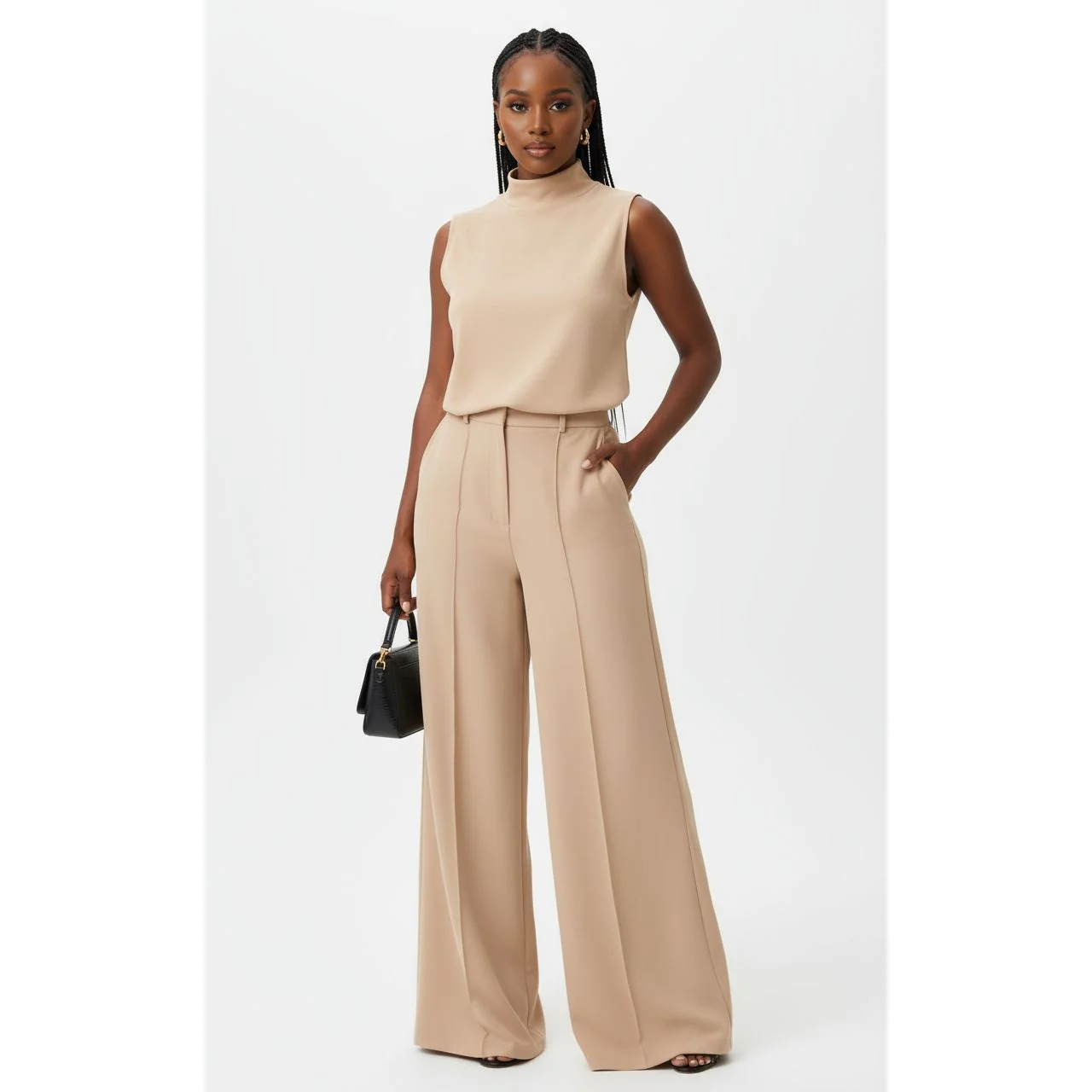 Summer Sleeveless Tank Top and Trousers Tracksuit Set - Image 3