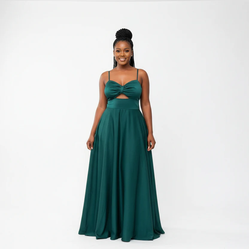 Sweetheart Bridesmaid Maxi A LineDress - Image 2