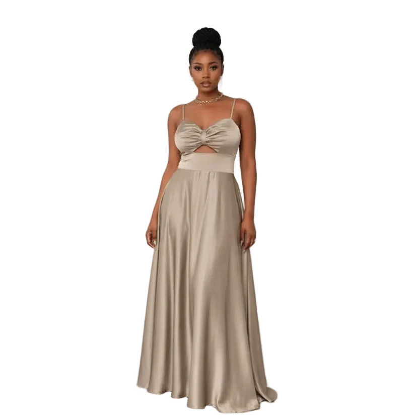 Sweetheart Bridesmaid Maxi A LineDress - Image 3
