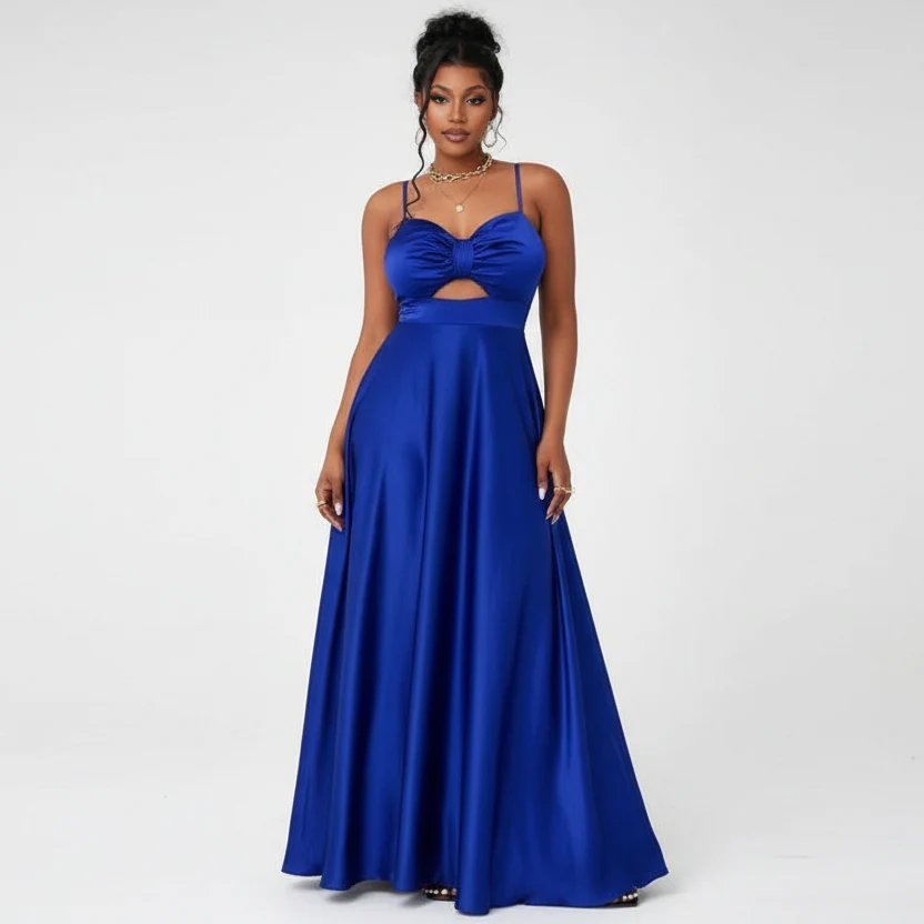 Sweetheart Bridesmaid Maxi A LineDress - Image 4