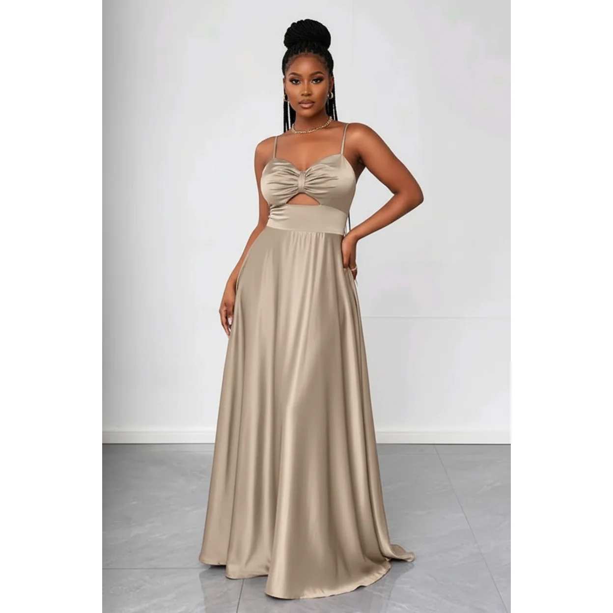 Sweetheart Bridesmaid Maxi A LineDress - Image 7