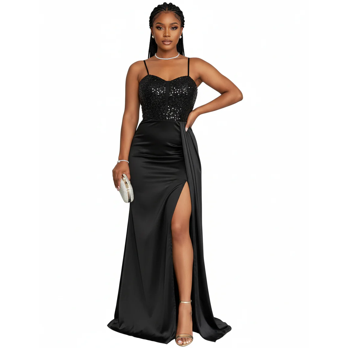 Sweetheart Mermaid Split Beaded Evening Dresses - Image 5