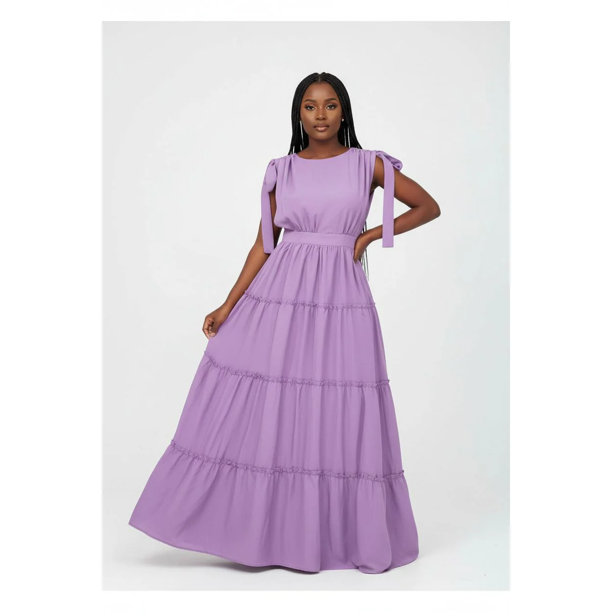 Plus Size Swing Tiered Summer Maxi Dress - Image 3