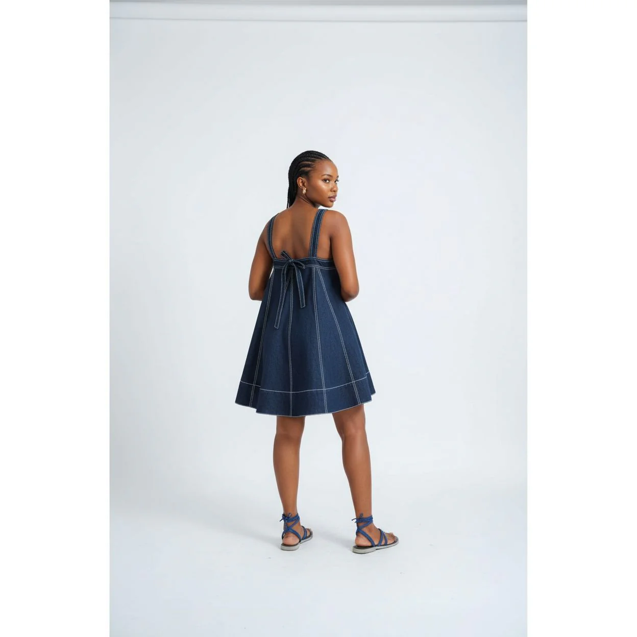 Tank Denim Mini Dress. - Image 2