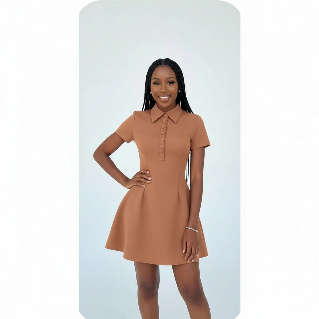 The Ultimate Muse Collared Mini Dress - Image 3