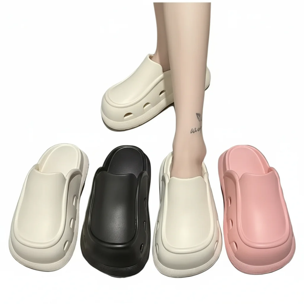 Thick bottom closed toe porous shoes. - Image 2