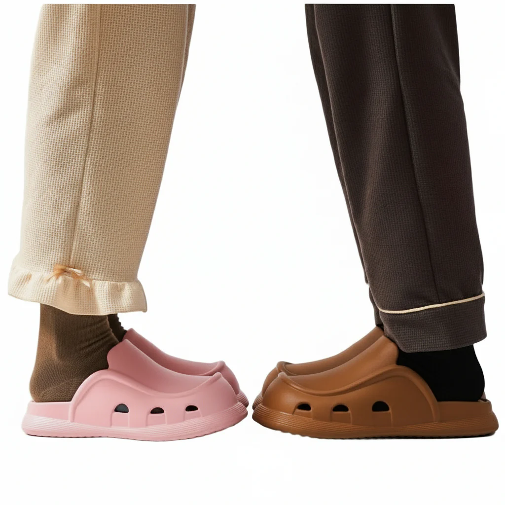 Thick bottom closed toe porous shoes. - Image 3