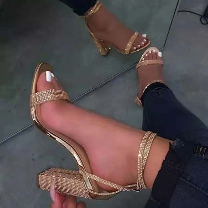 Thick Heel Ankel Strap Sandals - Image 2