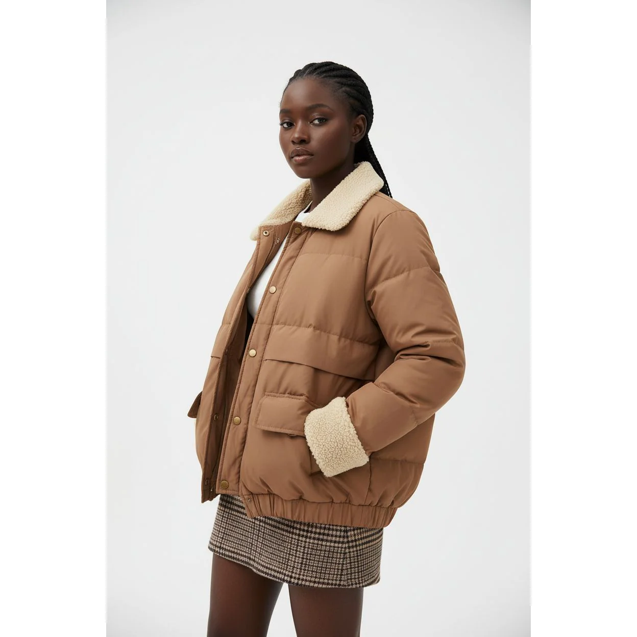 Thicken Warm Bomber Coat - Image 4